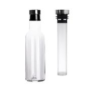 Refroidisseur de Bouteille,Seau à Glace Refroidisseur de vin en verre cristal rapide décanteur bouteille bâton intégré refroidisseur de bouteille de vin réfrigéré Champagne décanteur refroidisseurs de