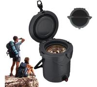 Refroidisseur de camping portable - Refroidisseur de boisson alimentaire - Activités extérieures - Avec robinet d'eau - 37 cm - Couleur unique