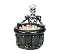 Refroidisseur de fête gonflable Conteneur de décoration squelette portable | Plateau de service pour la nourriture et les boissons Buffet pour l'intérieur et l'extérieur, Halloween, anniversaire, buffet