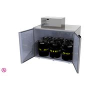 Refroidisseur de futs, frigo fût de stockage pour 6 kegs - Set, acier inoxydable