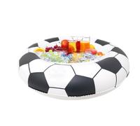 Refroidisseur De Piscine pour Boissons Bar de Service Portable avec Seau à | Thème Glacière Gonflable Boule Boissons Piscine Boissons Aliments Barbecue Pique-nique