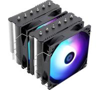 Refroidisseur de processeur double tour de 120 mm en aluminium, 6 caloducs, éclairage ARGB