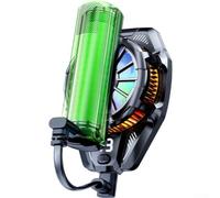 Refroidisseur de téléphone alimenté par batterie 2000 mAh RVB ventilateur | Batterie intégrée de 2000 mAh, autonomie de 80 minutes, liberté sans fil, éclairage RVB, 3 réglages de vitesse