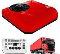 Refroidisseur de Toit électrique RV AC 12V pour Les camions de Camping-Car Bus, Ultra Silencieux en Dessous de 20dB, Protection Basse Tension, Coque ABS légère, Comprend la télécommande, Rouge