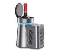 Refroidisseur de vin électrique de table Zimilo, 2–20 °C, pour bouteilles de 750 ml, avec écran LED, 12 V CC, refroidissement par semi-conducteurs, gris