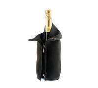 Refroidisseur de vin et de cava en néoprène avec gel froid - Housse réutilisable avec fermeture éclair, élégante et antidérapante, pour champagne et bouteilles standard, couleur noire