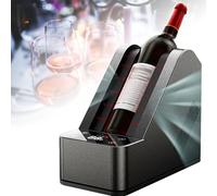 Refroidisseur de vin, refroidisseur de bouteille électrique portable avec contrôle de température LCD, compatible avec les bouteilles de vin et de champagne standard, pour bars à domicile