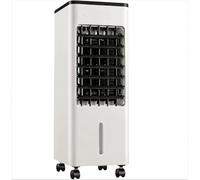 Refroidisseur d'évaporation portable Noir, Refroidisseur d'air silencieux avec roulettes et minuterie, 4-en-1 Refroidisseur d'air portable sans tuyau d'échappement, 20m2 pièce pour bureau de chambre