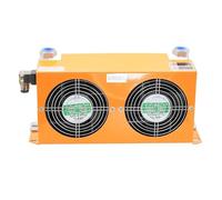 Refroidisseur d'huile hydraulique à Double ventilateur, 60l/min, radiateur d'huile refroidi à l'air, échangeur de chaleur, AH0608TL Absorption efficace des chocs