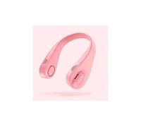 Refroidisseur électrique de tour de cou de refroidissement confortable portatif sans feuilles suspendus neckfan rose