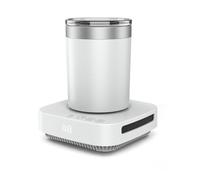 Refroidisseur Et Chauffe-Boissons, Refroidissement Rapide Des Bouteilles, Contrôle De Température 24 H, Base Antidérapante Stable, Pour Maison Bureau Voyage Bière Vin Eau Et Boissons,White-13.1cm