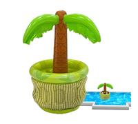 Refroidisseur gonflable XXL pour piscine | Seau à glace flottant et thème hawaïen | Porte-gobelet géant de 66 cm pour fêtes d'été, anniversaires, barbecues | Accessoires de piscine