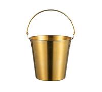 Refroidisseur isolé de vin de Champagne de seau à Party Home Bar Seau à glace en acier inoxydable de 700 ml for boissons et fêtes(Gold)