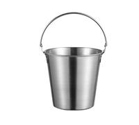 Refroidisseur isolé de vin de Champagne de seau à Party Home Bar Seau à glace en acier inoxydable de 700 ml for boissons et fêtes(Silver)