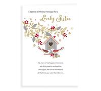 Regal Publishing Carte d'anniversaire classique pour sœur - 22,9 x 15,2 cm