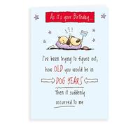 Regal Publishing Carte d'anniversaire humoristique Old in dog years 17,8 x 12,7 cm
