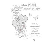 Regal Publishing Classic Happy Pearl C80790 Carte d'anniversaire 30 ans 22,9 x 15,2 cm