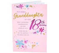 Regal Publishing Modern Milestone Carte d'anniversaire 18 ans pour petite-fille - 22,9 x 15,2 cm, rose