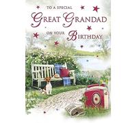 Regal Publishing Piccadilly Carte d'anniversaire traditionnelle pour grand-père 22,9 x 15,2 cm