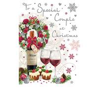 Regal Publishing Piccadilly Greetings Group Ltd C85136 Carte de Noël spéciale couple Gris/marron/rouge/beige 22,9 x 15,2 cm