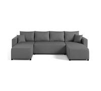 Regala - canapé panoramique - 7 places - convertible avec coffre - en tissu - Gris