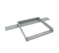 regalik Plan à Langer avec Plateau pour Hemnes d'IKEA, Extension pour Table à Langer pour Commode 50x160 cm, Amovible, Plan à Langer avec Façades Arrondies, Cendre