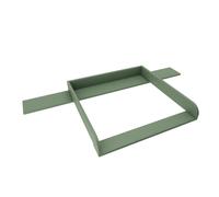 regalik Plan à Langer avec Plateau pour Hemnes d'IKEA, Table à Langer pour Commode 50x160 cm, Plan à Langer avec Façades arrondis, Vert