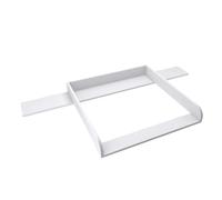 regalik Plan à Langer avec Plateau pour Hemnes d'IKEA, Table à Langer pour Commode 50x160 cm, Plan à langer avec Façades arrondis, Blanc