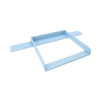regalik Plan à Langer avec Plateau pour Hemnes d'IKEA, Table à Langer pour Commode 50x160 cm, Plan à Langer avec Façades arrondis, Bleu