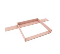 regalik Plan à Langer avec Plateau pour Hemnes d'IKEA, Table à Langer pour Commode 50x160 cm, Plan à Langer avec Façades droits, Rose