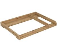 regalik Plan à langer avec séparation pour IKEA HEMNES, rehausse de commode à langer avec compartiment de séparation, profondeur 50 cm, pour table à langer ou commode à langer, chêne, 108 × 78 cm