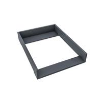regalik Plan à Langer pour Hemnes de IKEA, Extension pour Commode de 50 cm, Amovible, Plan à Langer avec Façades arrondis, Graphite