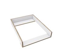 regalik Plan à Langer pour Koppang de IKEA, Extension pour Commode de 46 cm, Amovible, Plan à Langer avec Façades droits, Blanc Super Bois