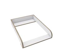 regalik Plan à Langer pour Kullen de IKEA, Extension pour Commode de 40 cm, Amovible, Plan à Langer avec Façades arrondis, Blanc Super Bois