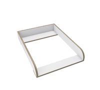 regalik Plan à Langer pour Kullen d'IKEA, Extension pour Commode de 40 cm, Amovible, Plan à Langer avec Façades Arrondies, Superwood Blanc, 72 cm x 54 cm