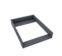 regalik Plan à Langer pour Kullen d'IKEA, Extension pour Commode de 40 cm, Amovible, Plan à Langer avec Façades Droites, Graphite, 72 cm x 54 cm