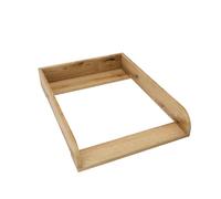 regalik Plan à Langer pour Malm d'IKEA, Extension pour Commode de 48 cm, Amovible, Plan à Langer avec Façades Arrondies, Chêne, 72 cm x 54 cm