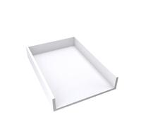 regalik Plan à Langer Universal, Extension pour Commode de Largeur Variable, Amovible, Plan à Langer avec Façades Droits, Blanc