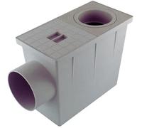 Regard de descente / Siphon pour eaux pluviales / Récupération eaux de pluie Ø 80/100 mm