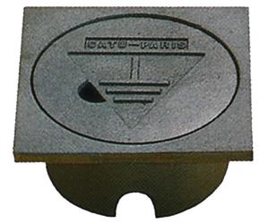 Regard de visite en plastique avec couvercle clipsable 4 passages de câbles FORSOND RPP