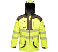 Regatta Professional - Veste imperméable réfléchissante pour homme RG4536 (M) (Jaune fluo/gris)