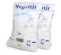 Regenit® Sel en Pastilles 2 x 25 kg - Pastilles de Sel Raffiné pour Adoucisseurs d’Eau et Électrolyse - Haute Pureté