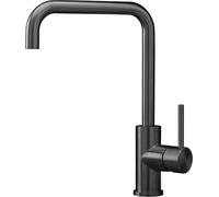 Reginox Armatur R38963 CRYSTAL GUN METAL II, robinet monocommande avec bec fixe, revêtement PVD en acier inoxydable, nouvelle couleur PVD 2025