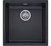 Reginox Evier, Evier carré en granit Texel 40 Pure Black 40x40 cm R34651