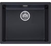 Reginox Evier, Evier rectangulaire en granit Texel 50 Pure Black 50x40 cm R34057
