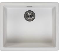 Reginox R30837 Regi Granit Evier AMSTERDAM 50 Pure White à partir de 60 cm de largeur de meuble / Evier à poser / Evier à encastrer