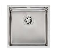 REGINOX R32848 Houston 40x40 Evier en inox à partir d'une largeur d'armoire de 50 cm / Encastrement à fleur / Encastrement plat / Sous-évier