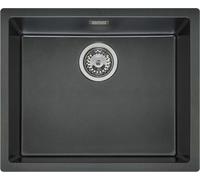 Reginox R34668 Evier à encastrer Regi Granit TEXEL 50x40 (L) PURE Black à partir d'une largeur d'armoire de 60 cm