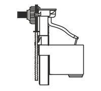Regiplast 0250M Uni F robinet flotteur NF Classe 1