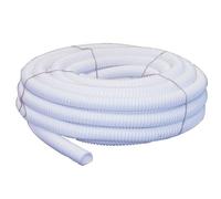 Regiplast T40 Tube de vidange PVC souple annelé Ø 40 + Rouleau de 20 m, Blanc